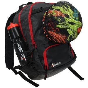 Precision Pro HX Back Pack with Ball Holder Charcoal - Black/Red
