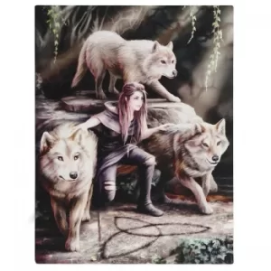 19 x 25cm Power of Three Canvas Plaque By Anne Stokes