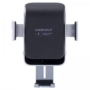 Momax Q.Mount Smart 2 CM12 IR Auto Clamping Wireless Charging Car Mount - Silver