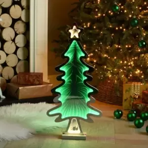 Festive 60cm Christmas Tree Infinity Light