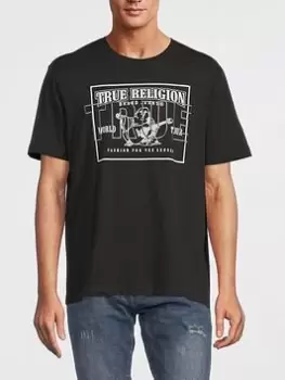 TRUE RELIGION Overt Buddha Logo T-Shirt - Black, Size XL, Men