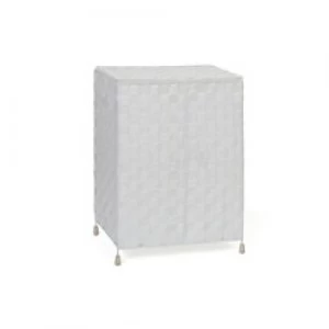 ARPAN Laundry Basket 9193W Nylon White With Lid 24.5cm x 45 cm