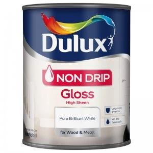Dulux Non Drip Black Gloss High Sheen Paint 750ml