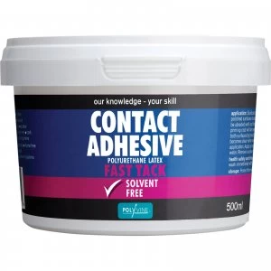 Polyvine Contact Adhesive Solvent Free Fast Tack 500ml