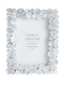 Gisela Graham White Wash Resin Photo Frame 4X6"