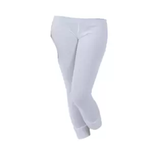 Ladies/Womens Thermal Wear Long Jane Polyviscose Range (British Made) (Hip Fit: 38-40inch (14-16)) (White)