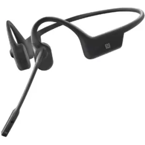 AfterShokz ASC100BK OpenComm Open-Ear Bone Conduction Stereo Bluetooth Headset - Black Bone