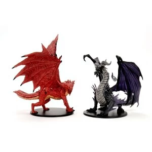 Pathfinder Battles - Adult Red & Black Dragon Premium Figures