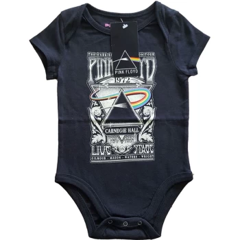 Pink Floyd - Carnegie Hall Poster Kids 6-9 Months Babywear - Black