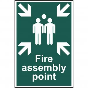 Scan Fire Assembly Point Sign 200mm 300mm Standard