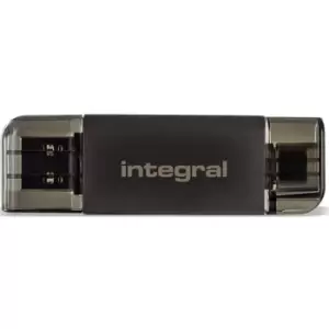 Integral USB 3.0 + USB-C OTG SD and Micro SD A2 Card Reader - 180MB/s