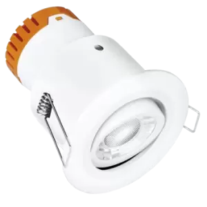 Aurora Enlite 8W Matt White Adjustable Dimmable Integrated Downlight Cool White - EN-DE82MW/40