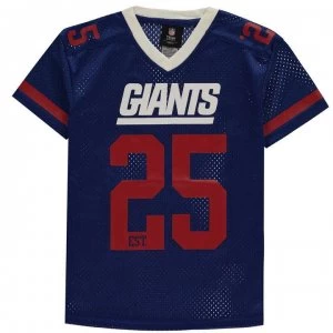 NFL Mesh Jersey T Shirt Juniors - NY Giants