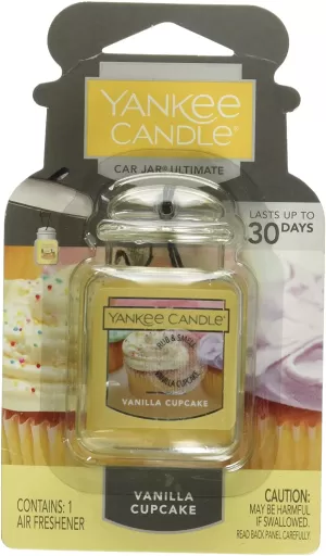Vanilla Cupcake (Pack Of 10) Yankee Candle Car Jar Air Freshener