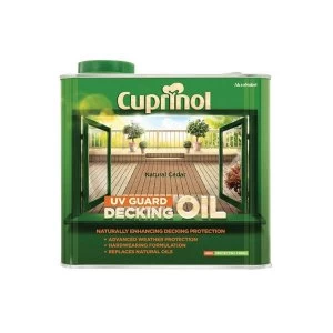 Cuprinol UV Guard Decking Oil Natural Cedar 2.5 litre