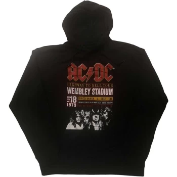 AC/DC - Wembley '79 Unisex Small Hoodie - Black