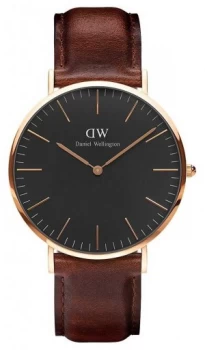 Daniel Wellington Unisex Classic St Mawes 36mm Black Watch