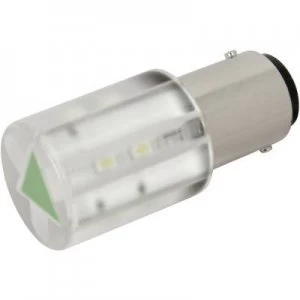 LED bulb BA15d Green 230 V AC 280 mcd CML
