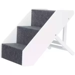 Pet Stairs Height Adjustable mdf Trixie White