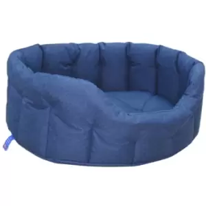 P&L Pet Beds P&L Large Navy Oval Waterproof Dog Bed - wilko