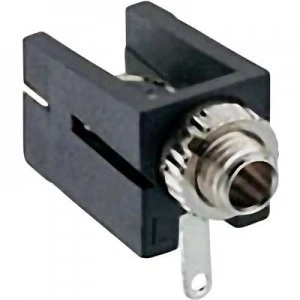 2.5mm audio jack Socket horizontal mount Number of pins 2 Mono Black Lumberg 1501 09
