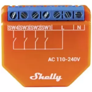 Shelly Plus i4 Shelly Control unit WiFi, Bluetooth