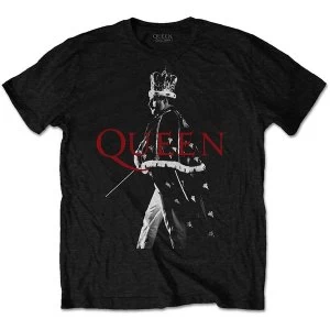 Queen - Freddie Crown Mens X-Large T-Shirt - Black