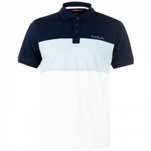 Pierre Cardin Cut And Sew Polo Shirt Mens - Navy/Light Blue