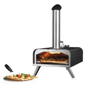 Salter Professional EK4923 Wood Pellet 12" Outdoor Portable Pizza Oven - Black And Stainless Steel