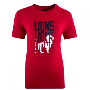 Canterbury British and Irish Lions T Shirt Junior - Red/White