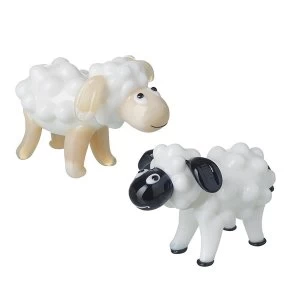 Glass Sheep Ornament By Heaven Sends (One Random Supplied)