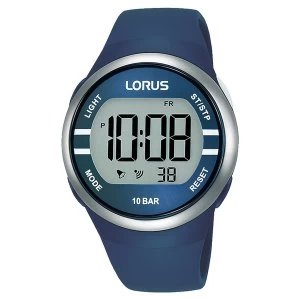 Lorus R2339NX9 Blue Silicone Strap Digital Watch