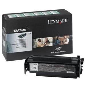 Lexmark 12A7410 Black Laser Toner Ink Cartridge