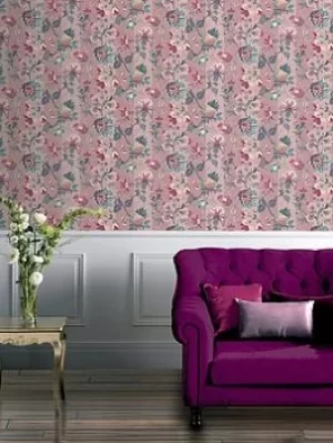 Arthouse Arthouse Paul Moneypenny Crown Jewels Pink Wallpaper
