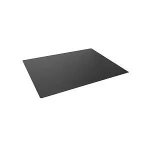 Durable Desk Mat with Contoured Edges 650x500mm Polypropylene Black