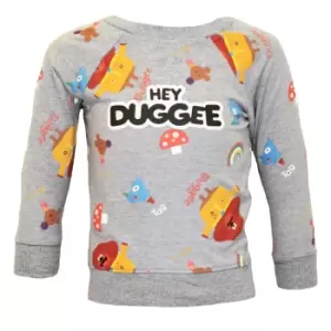 Hey Duggee Boys Squirrel Club Long-Sleeved Sweatshirt (2-3 Years) (Grey/Multicoloured)