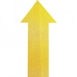 Durable 170504 Position marking Form -Arrow- Signal yellow 10 pc(s) (L x W x H) 200 x 100 x 0.7 mm