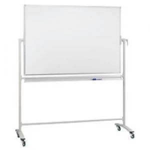 Revolving Whiteboard On Mobile Stand 120 x 120cm Lacquered Steel