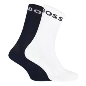 Boss 2 Pack Sport Crew Socks - Blue