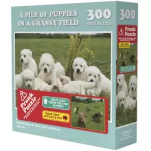 Doing Things Puppies Prank 300 Piece Jigsaw Puzzle