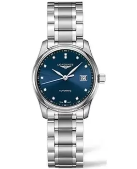 Longines Master Collection Automatic 40mm Blue Dial Diamond Stainless Steel Mens Watch L2.793.4.97.6 L2.793.4.97.6