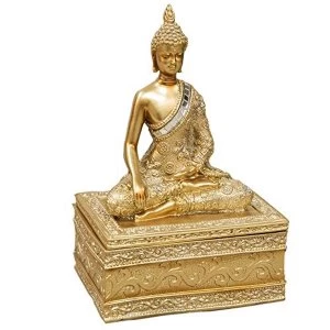 Gold Thai Buddha Trinket Box
