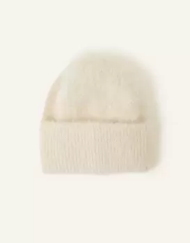 Accessorize Womens Fluffy Beanie Natural
