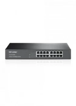 TP Link TL-SF1016DS 16-Port Fast Ethernet Desktop/Rackmount Switch