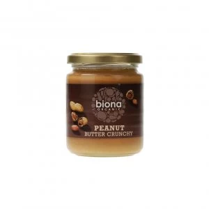Biona Peanut Butter Organic Crunchy/ with Sea Salt 500g