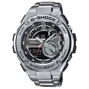 Casio G SHOCK G STEEL Analog Digital Watch GST 210D 1A Silver