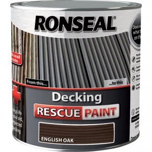 Ronseal Decking Rescue Paint English Oak 2.5l