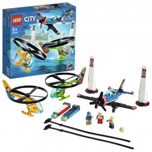 LEGO City Airport Air Race Toy Plane & Helicopters Set 60260