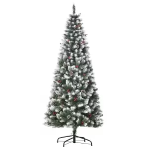 Bon Noel 6ft Artificial Christmas Tree Xmas Outdoor Decoration with Pinecone
