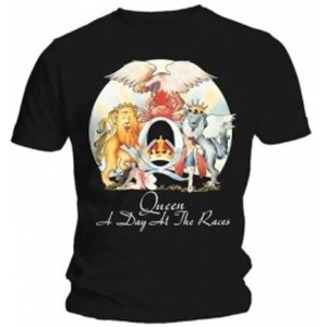 Queen A Day At The Races Mens Black T Shirt: Large